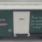 Lionel 8-87025 G Scale 2004 Christmas Boxcar EX/Box
