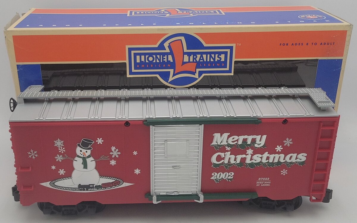 Lionel 8-87023 G Scale Merry Christmas 2002 Boxcar EX/Box