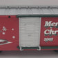 Lionel 8-87023 G Scale Merry Christmas 2002 Boxcar EX/Box