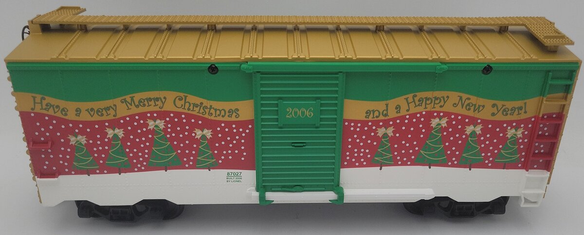 Lionel 8-87027 G Scale 2006 Christmas Boxcar EX/Box