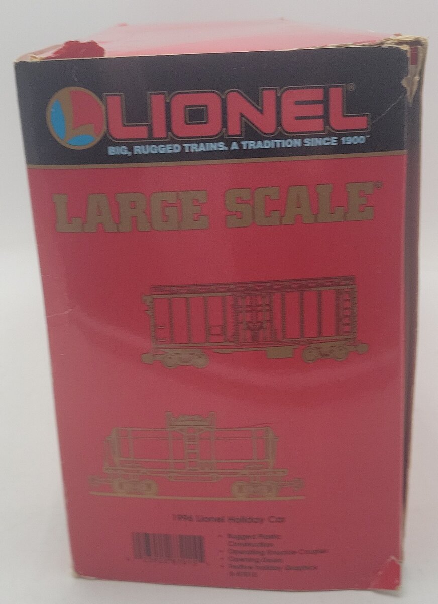 Lionel 8-87015 G Scale 1996 Christmas Boxcar EX/Box