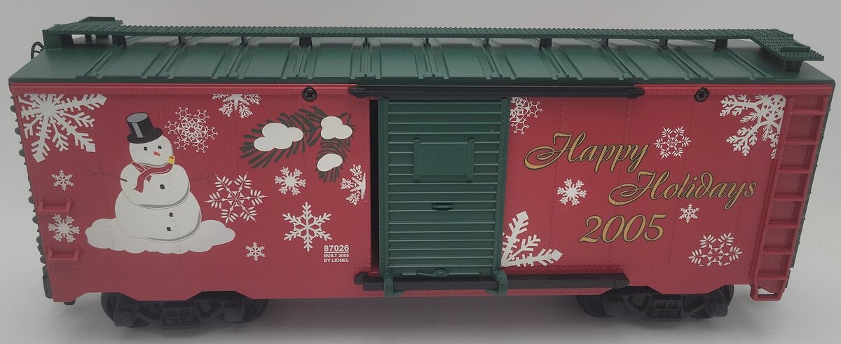 Lionel 8-87026 G Scale 2005 Christmas Boxcar EX/Box