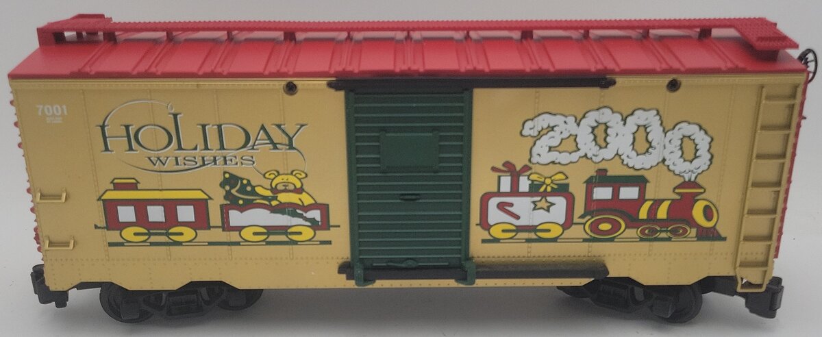 Lionel 8-87018 G Scale 2000 Christmas Boxcar #7001 EX/Box