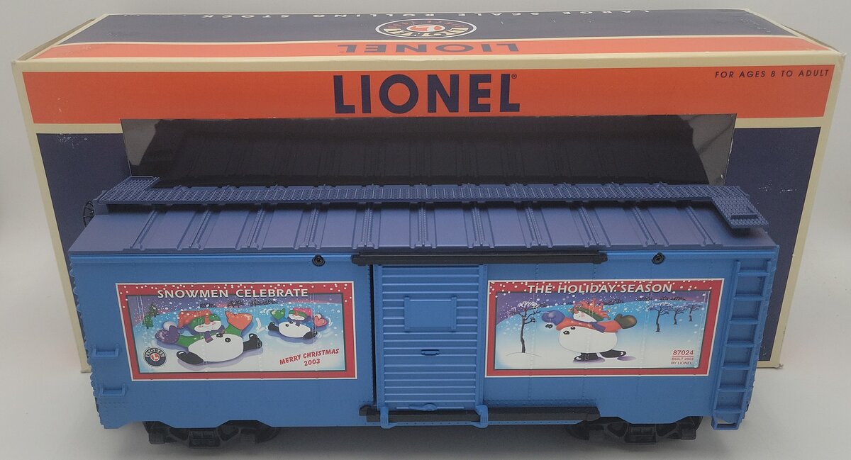 Lionel 8-87024 G Scale 2003 Christmas Boxcar EX/Box