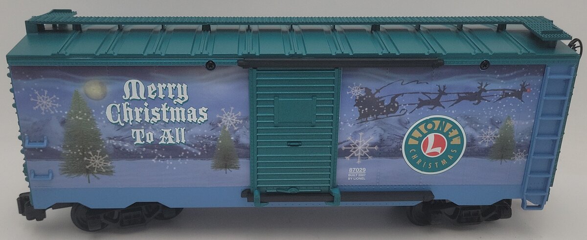 Lionel 8-87029 G Scale 2007 Christmas Boxcar EX/Box
