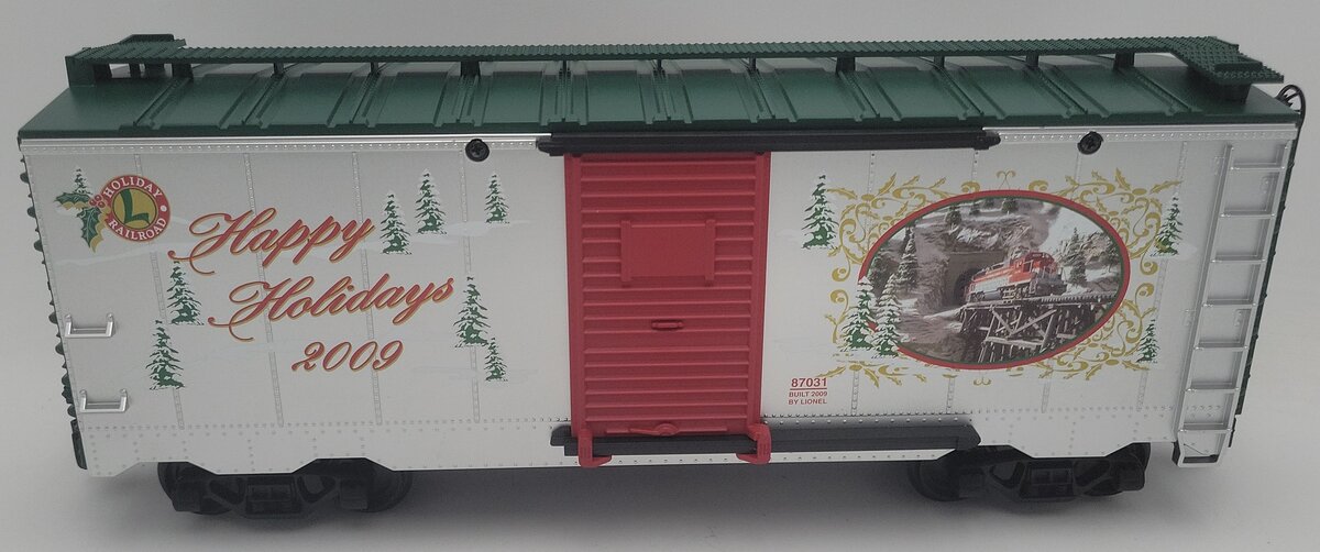 Lionel 8-87031 G Scale 2009 Christmas Boxcar EX/Box