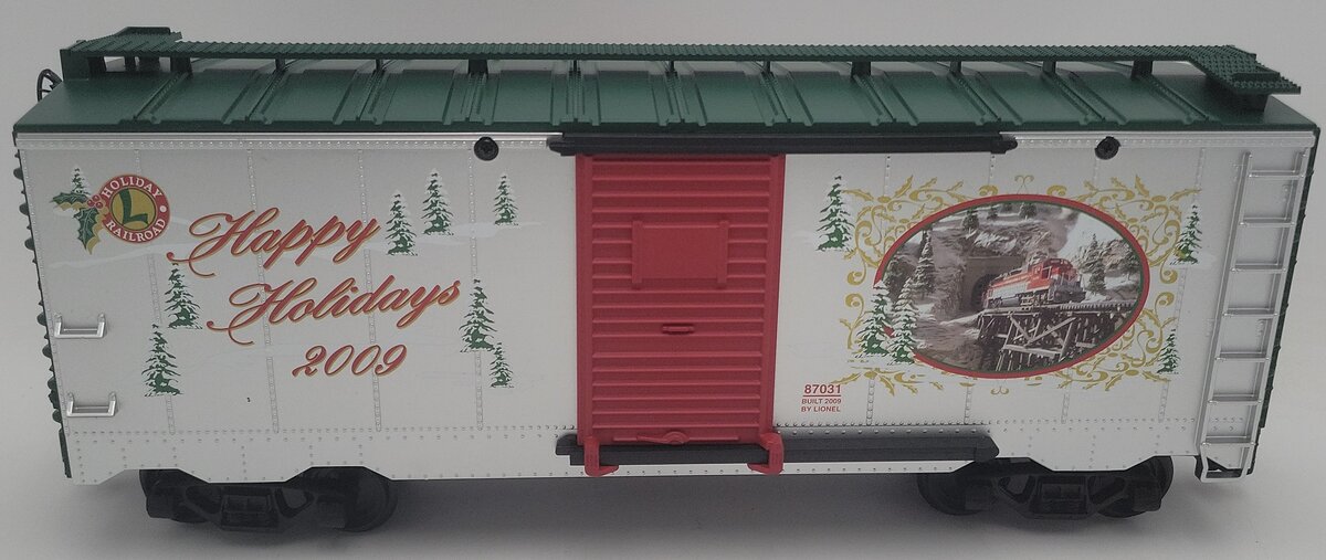 Lionel 8-87031 G Scale 2009 Christmas Boxcar EX/Box