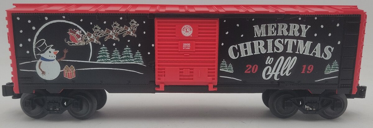 Lionel 1928490 O Gauge 2019 Christmas Boxcar EX/Box
