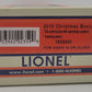 Lionel 1928490 O Gauge 2019 Christmas Boxcar EX/Box