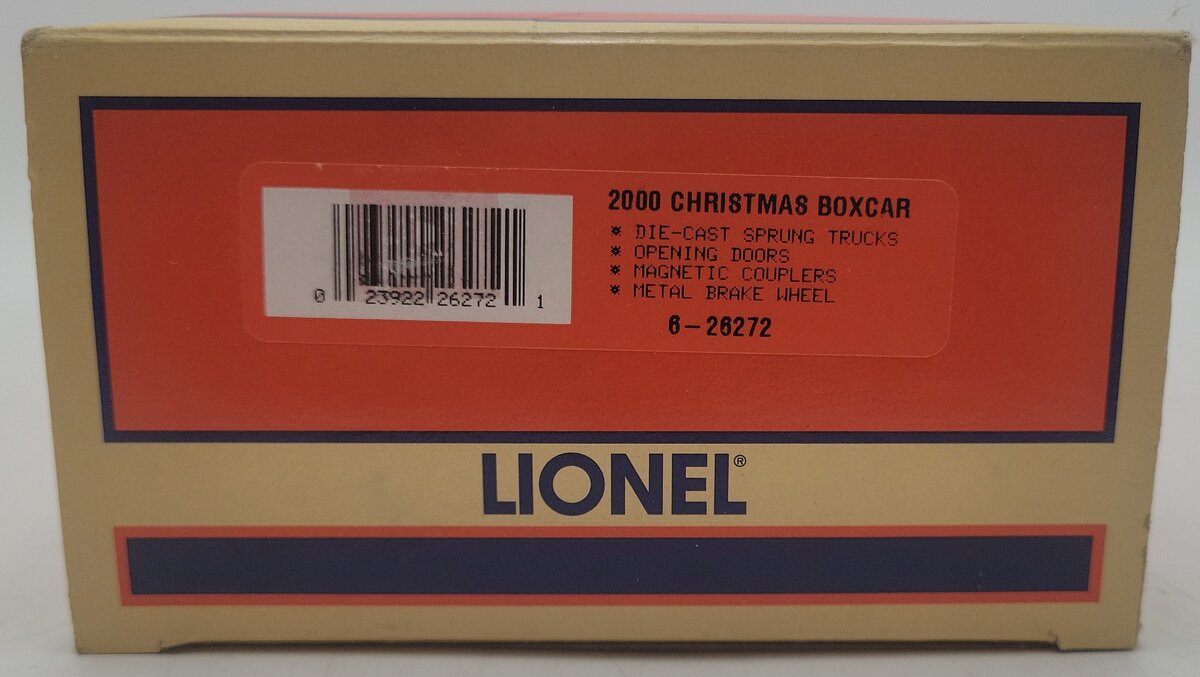 Lionel 6-26272 O Gauge 2000 Christmas Boxcar #9700 EX/Box