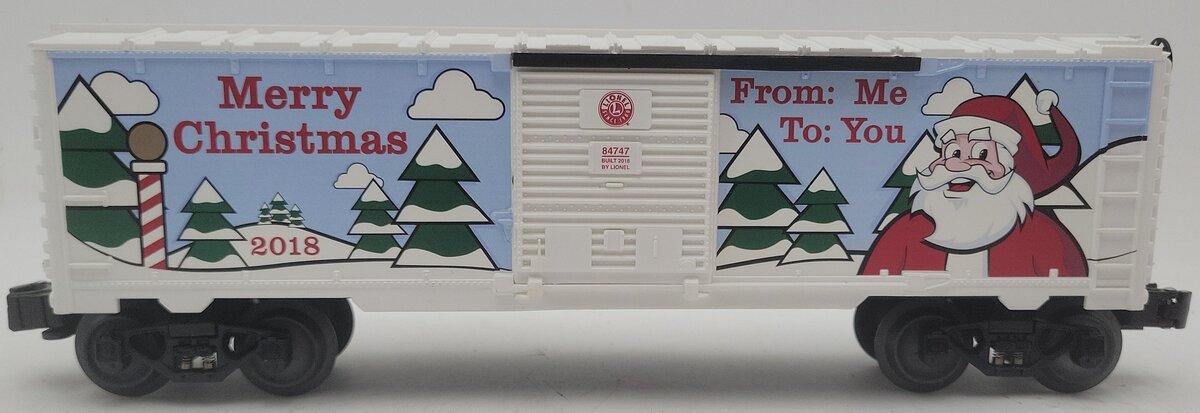 Lionel 6-84747 O Gauge 2018 Christmas Boxcar EX/Box
