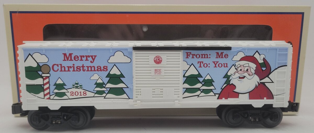 Lionel 6-84747 O Gauge 2018 Christmas Boxcar EX/Box
