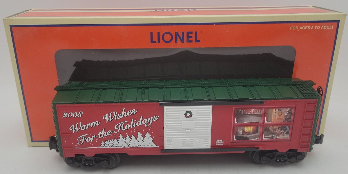 Lionel 6-25061 O Gauge 2008 Christmas Boxcar EX/Box