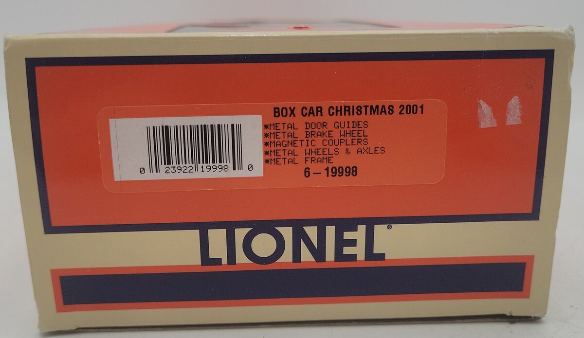 Lionel 6-19998 O Gauge 2001 Christmas 