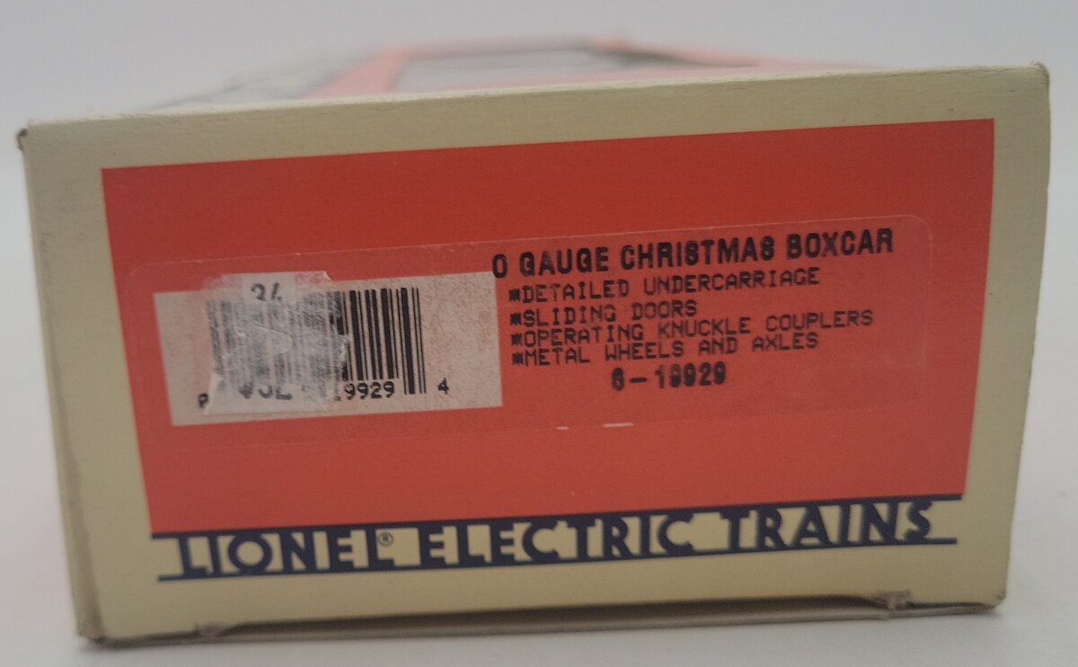 Lionel 6-19929 O Gauge 1994 Christmas Boxcar EX/Box