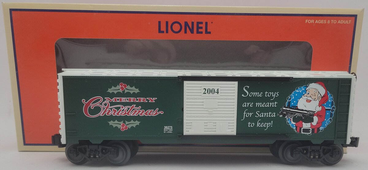Lionel 6-36275 O Gauge 2004 Christmas Boxcar EX/Box