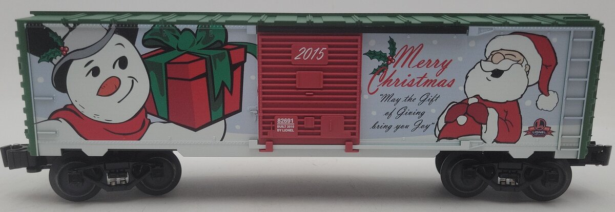 Lionel 6-82691 O Gauge 2015 Christmas Santa & Frosty Boxcar EX/Box