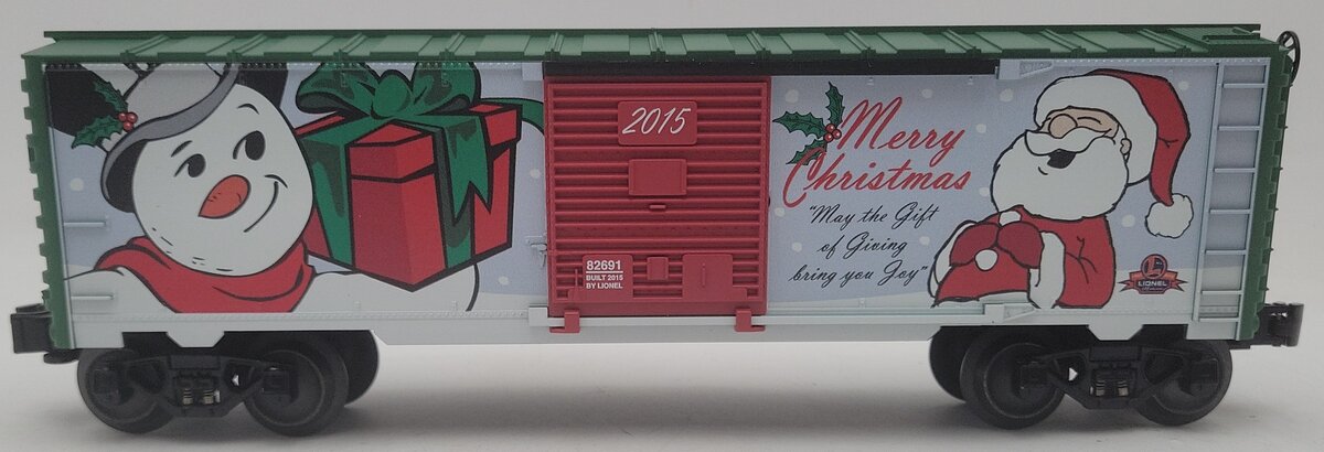 Lionel 6-82691 O Gauge 2015 Christmas Santa & Frosty Boxcar EX/Box