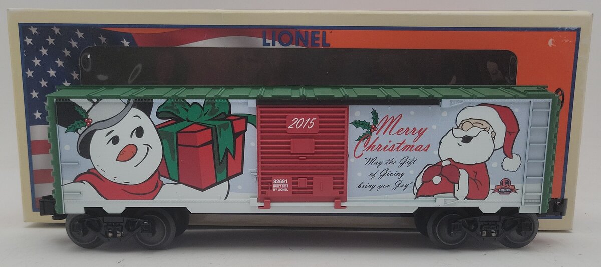 Lionel 6-82691 O Gauge 2015 Christmas Santa & Frosty Boxcar EX/Box