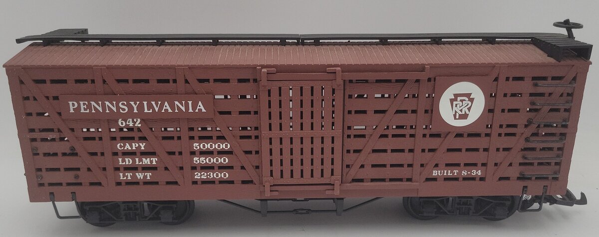 Bachmann 98114 G Scale Pennsylvania Stock Car #642 EX/Box