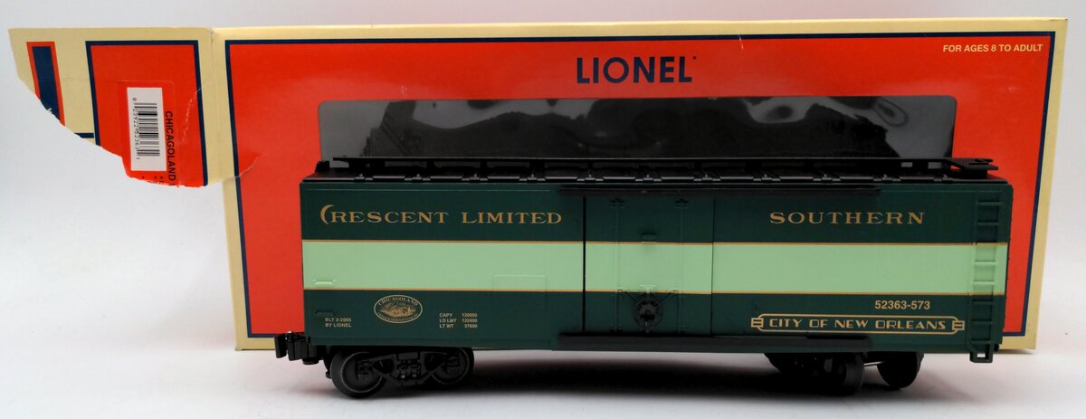 Lionel 6-52363 O Southern  "City of New Orleans" Express Boxcar #52363-573 VG/Box