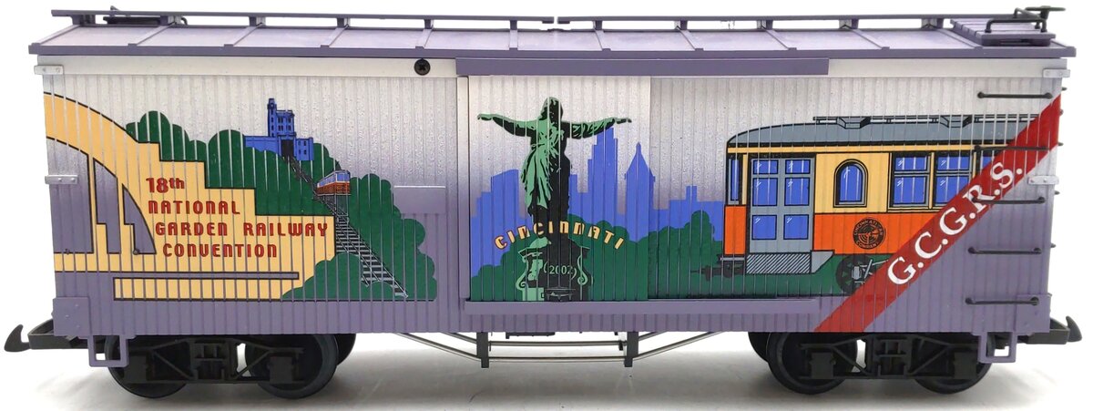 USA Trains 2002 G Cincinnati 18th National Garden Railway Con. Boxcar EX