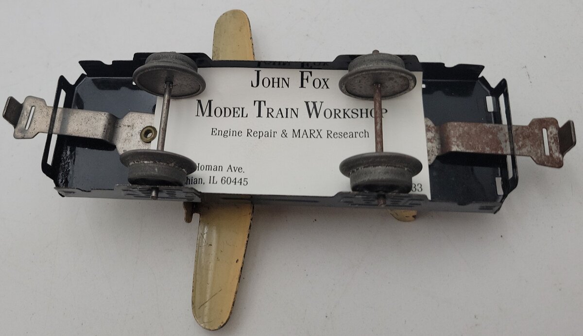 Marx O Gauge Litho Flat Car w/Airplane VG