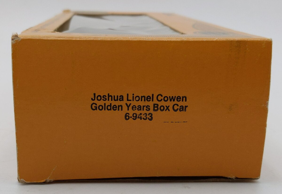 Lionel 6-9433 O Gauge Joshua Lionel Cowen Golden Years Boxcar LN/Box