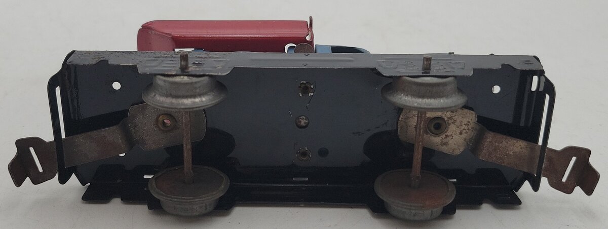 Marx O Gauge Litho Flat Car w/Dump Truck VG