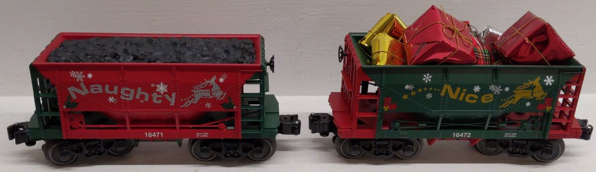 Lionel 6-16470 Naughty and Nice Ore Car (Set of 2) EX/Box