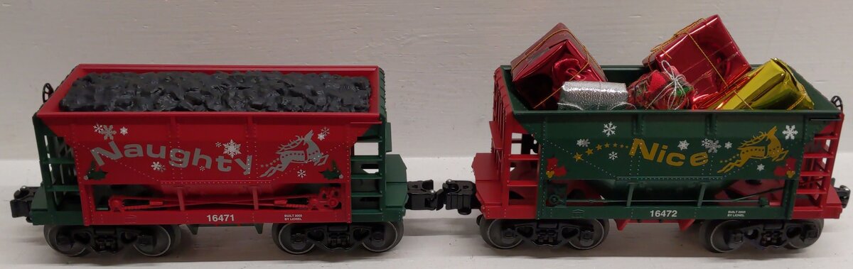 Lionel 6-16470 Naughty and Nice Ore Car (Set of 2) EX/Box