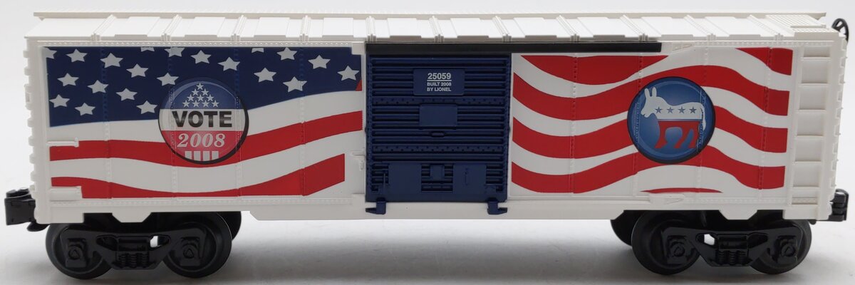 Lionel 6-25059 O Gauge Democrat 2008 Election Boxcar LN/Box