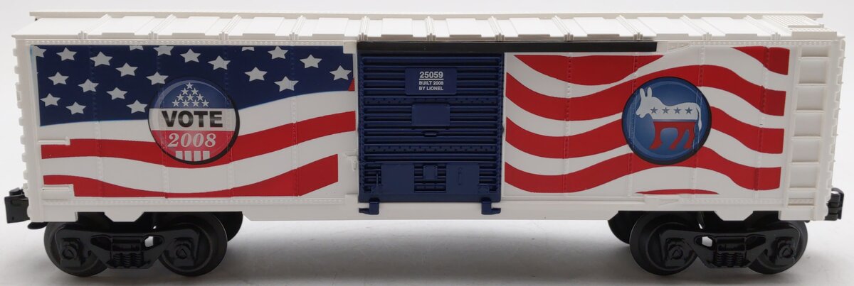 Lionel 6-25059 O Gauge Democrat 2008 Election Boxcar LN/Box