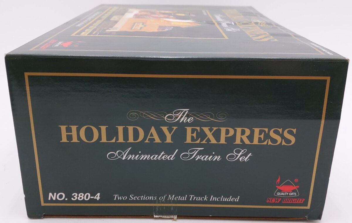 New Bright 380-4 G Scale Holiday Express Animated Log Mill Wood Car LN/Box