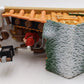 New Bright 380-4 G Scale Holiday Express Animated Log Mill Wood Car LN/Box
