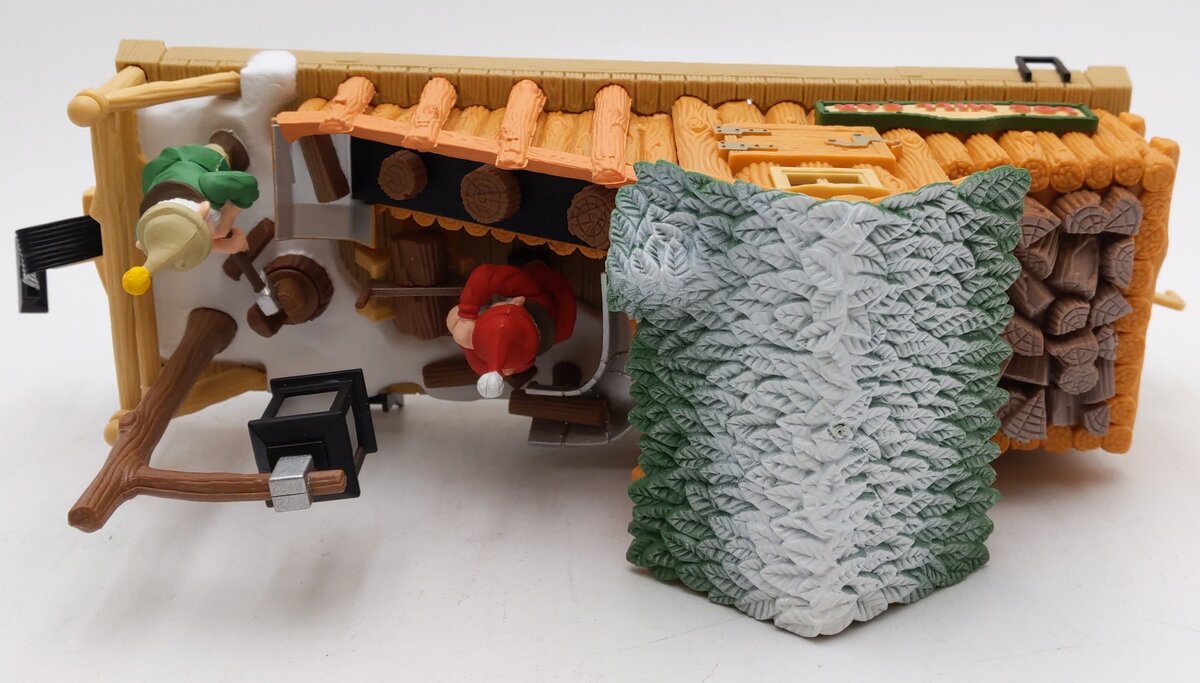New Bright 380-4 G Scale Holiday Express Animated Log Mill Wood Car LN/Box