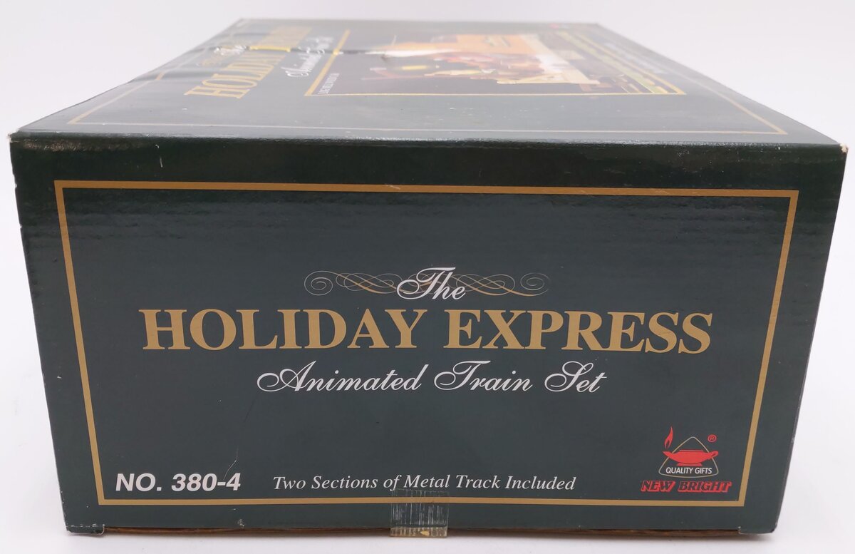 New Bright 380-4 G Scale Holiday Express Animated Log Mill Wood Car LN/Box