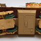 New Bright 380-4 G Scale Holiday Express Animated Log Mill Wood Car LN/Box