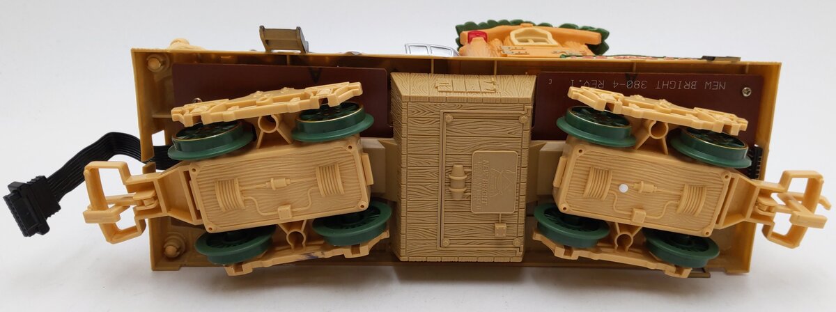 New Bright 380-4 G Scale Holiday Express Animated Log Mill Wood Car LN/Box