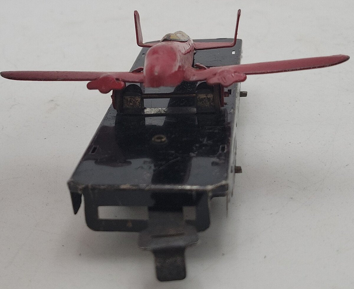 Marx O Gauge Litho Flat Car w/Airplane VG