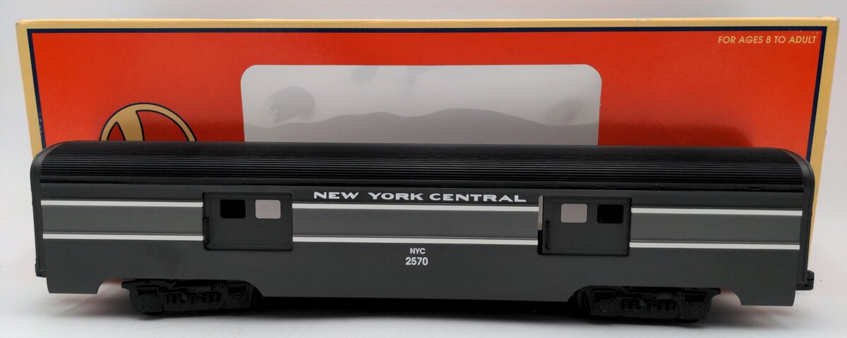 Lionel 6-19172 O Gauge New York Central Aluminum Streamlined Baggage Car #2570 VG/Box