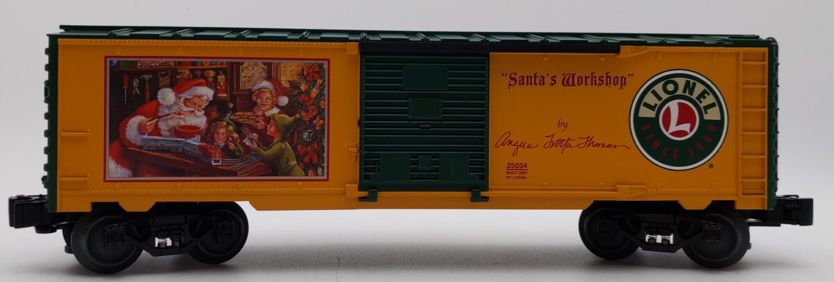 Lionel 6-25034 O Gauge Angela Trotta Thomas Santa's Workshop Boxcar LN/Box