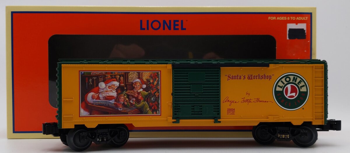 Lionel 6-25034 O Gauge Angela Trotta Thomas Santa's Workshop Boxcar LN/Box