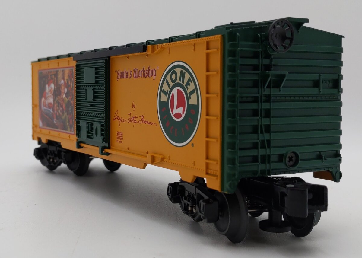 Lionel 6-25034 O Gauge Angela Trotta Thomas Santa's Workshop Boxcar LN/Box
