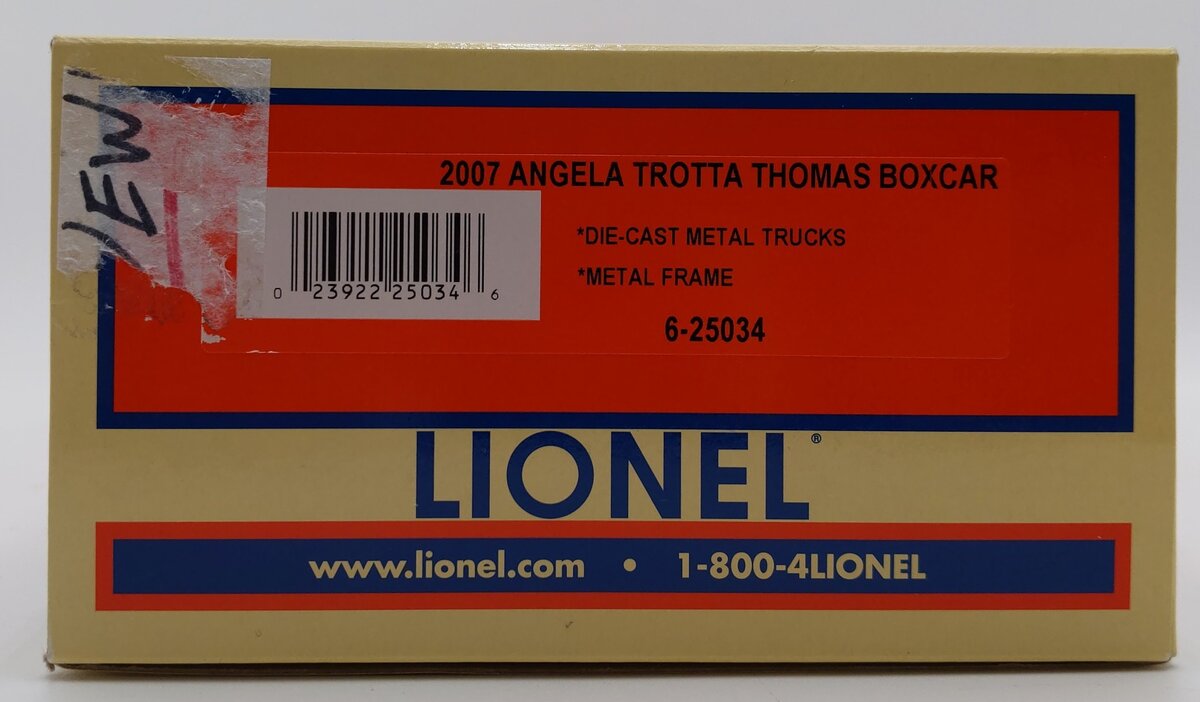 Lionel 6-25034 O Gauge Angela Trotta Thomas Santa's Workshop Boxcar LN/Box