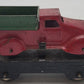 Marx 562 Prewar Marx 562 Vintage O Gauge Flatcar with Red & Green Dump Truck VG
