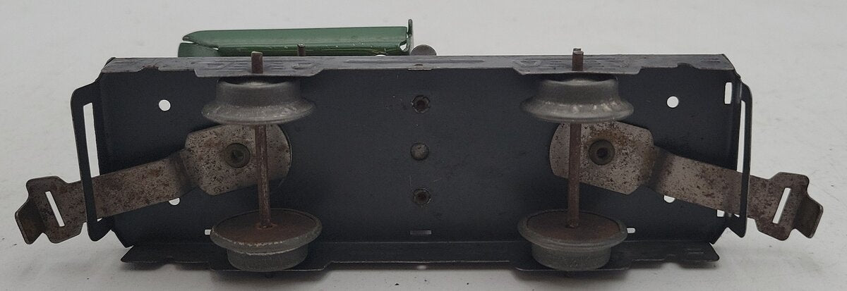 Marx 562 Prewar Marx 562 Vintage O Gauge Flatcar with Red & Green Dump Truck VG