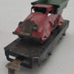 Marx 562 Prewar Marx 562 Vintage O Gauge Flatcar with Red & Green Dump Truck VG