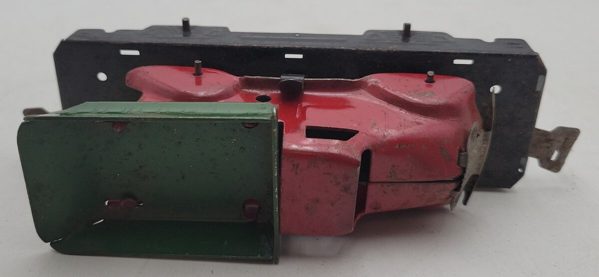 Marx 562 Prewar Marx 562 Vintage O Gauge Flatcar with Red & Green Dump Truck VG