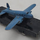 Marx O Gauge Vintage Litho Flat Car w/Airplane VG